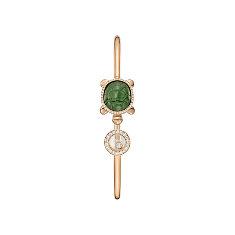 Enlarge {0}Chopard - Diamond Bracelet Happy Diamonds Turtle @85A687-5200      side view