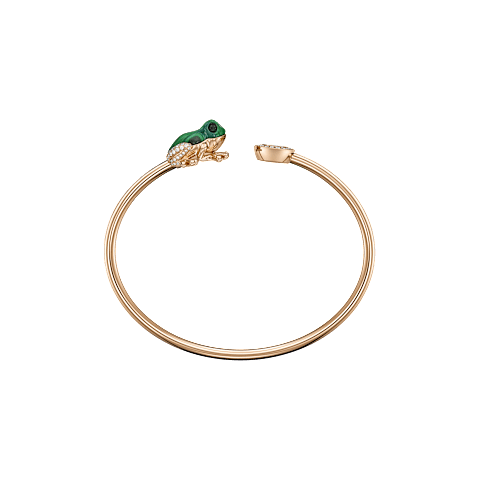 Enlarge {0}Chopard - Diamond Bracelet Happy Diamonds Frog @85A691-5200      side view