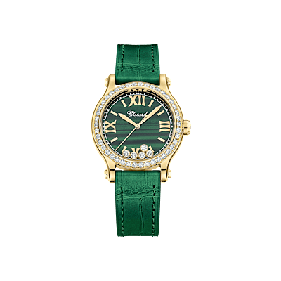 Chopard Happy Sport Femme - Montre Diamant Vue de face