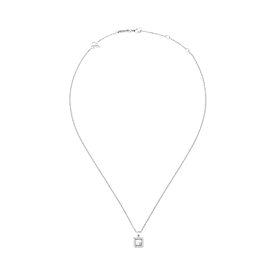 Chopard - Diamond Pendant Happy Diamonds Icons 79A114-1201   laid flat closed and curved view