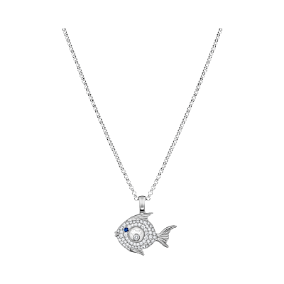 Chopard - Diamond Pendant Happy Diamonds Fish 79A205-1201 front view
