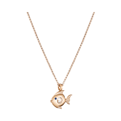 Chopard - Diamond Pendant Happy Diamonds Fish 79A205-5001  3/4 view