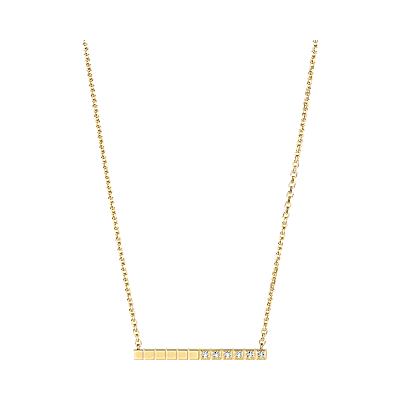 Chopard Diamond Necklace Ice Cube 817702-0002 3/4 view