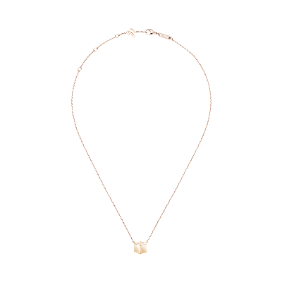 Chopard - Necklace Ice Cube Be Cube 81A661-5001   laid flat closed and curved view