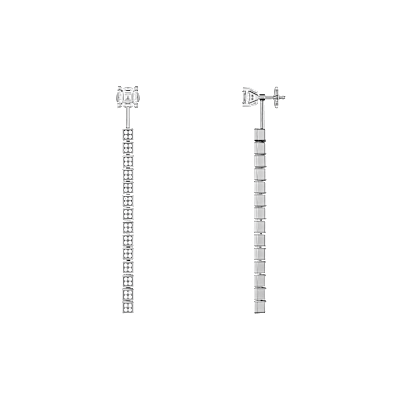 Chopard Diamond earrings Ice Cube 830243-1001 front view