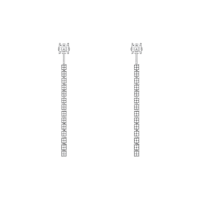 Chopard Diamond earrings Ice Cube 830243-1001 side view