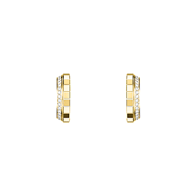 Chopard Diamond earrings Ice Cube 837008-0001 side view