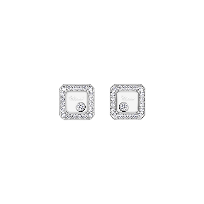 Chopard - Diamond Earrings Happy Diamonds Icons 83A114-1201   front view