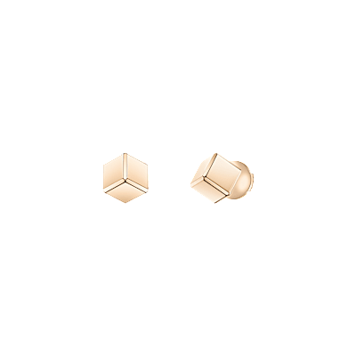 Chopard - Earrings Ice Cube Be Cube 83A661-5001 front & 3/4 view
