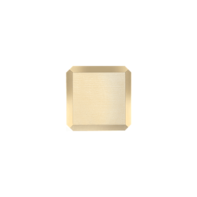 Chopard polished & brushed rose gold-toned metal Ice Cube table clock  side view