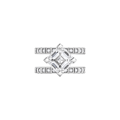 Chopard  Ring Ice Cube  @82A599-1001 front view