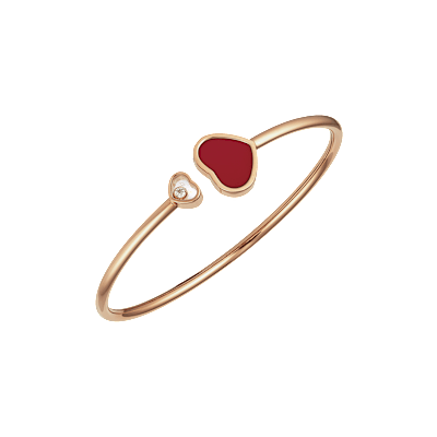 Chopard Diamond Bracelet Happy Hearts @857482-5700 3/4 view