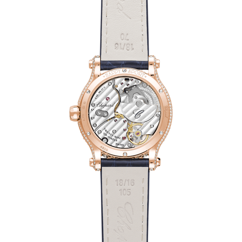 Chopard Happy Sport Damen Diamant Uhr  R&uuml;ckansicht
