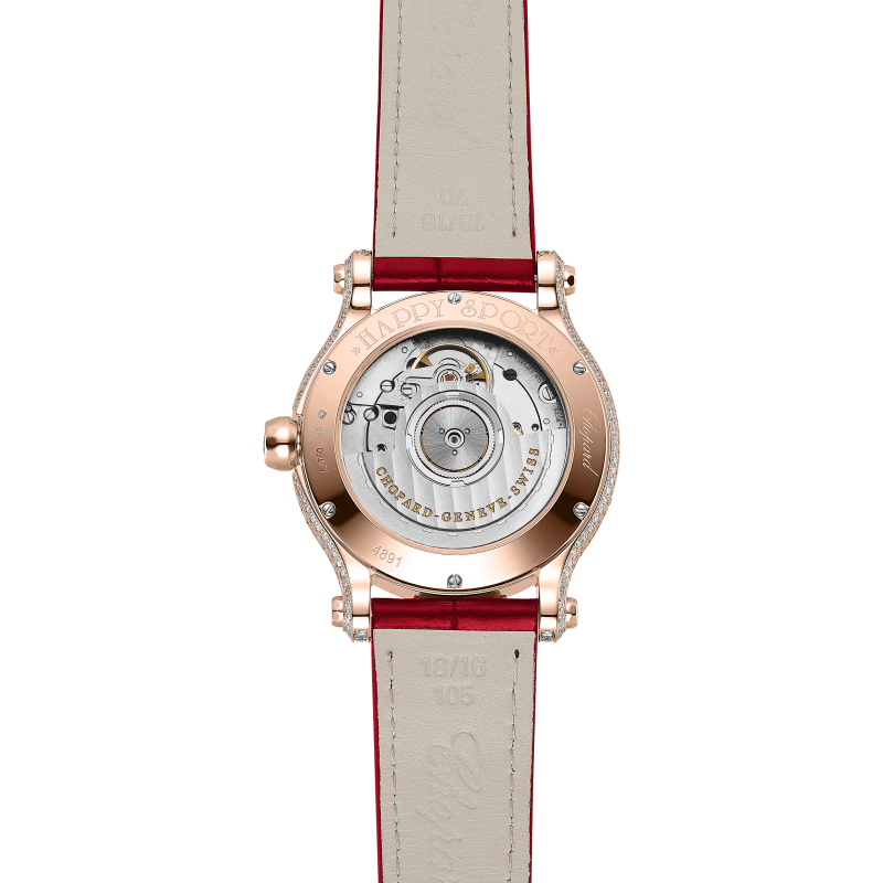 Chopard Happy Sport Women diamond watch BACK