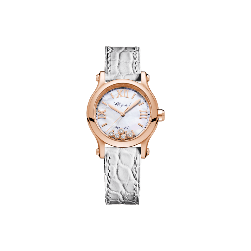 Chopard Happy Sport Damen Diamant Uhr Vorderansicht