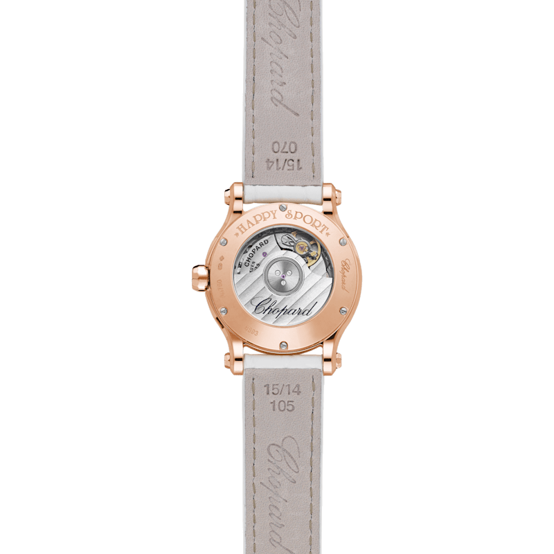 Chopard Happy Sport Damen Diamant Uhr  R&uuml;ckansicht