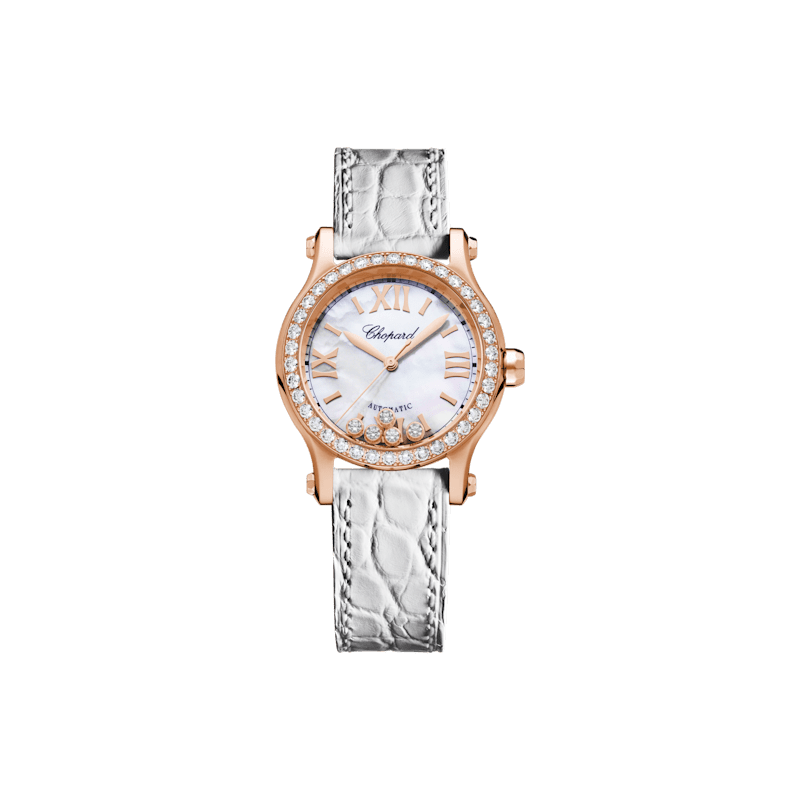 Chopard Happy Sport Damen Diamant Uhr Vorderansicht