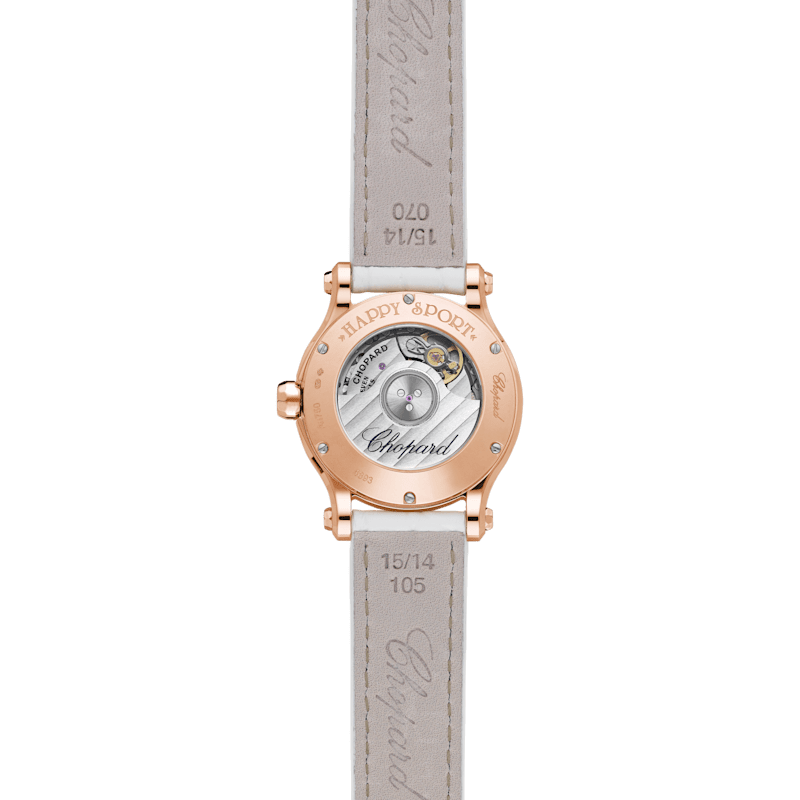 Chopard Happy Sport Damen Diamant Uhr  R&uuml;ckansicht