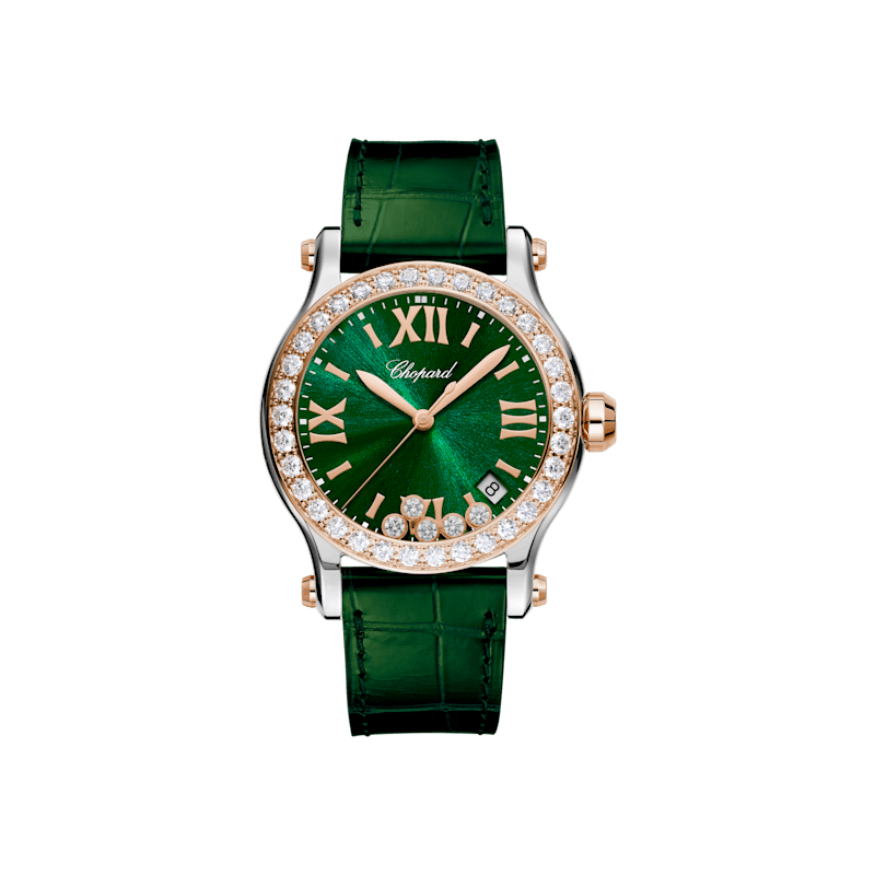 Chopard Happy Sport Damen Diamant Uhr Vorderansicht