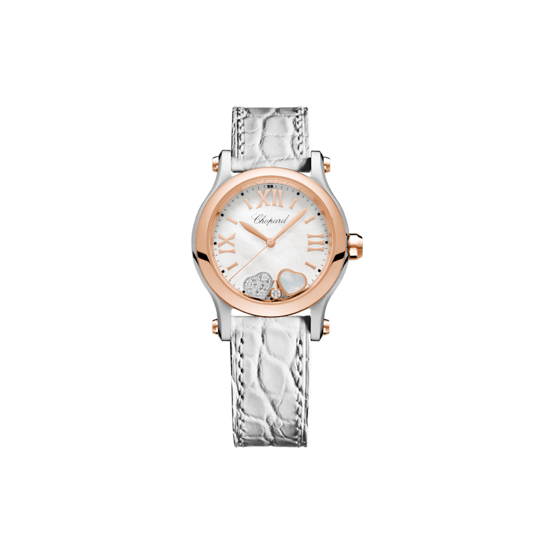Chopard Happy Sport Damen Diamant Uhr Vorderansicht