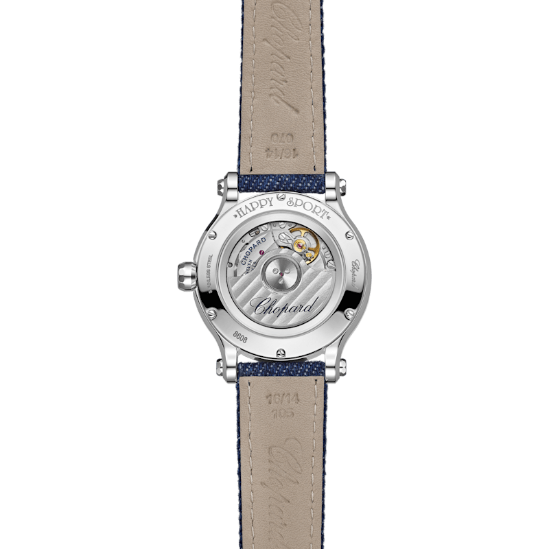Chopard هابي سبورت للنساء - ساعة  عرض خلفي