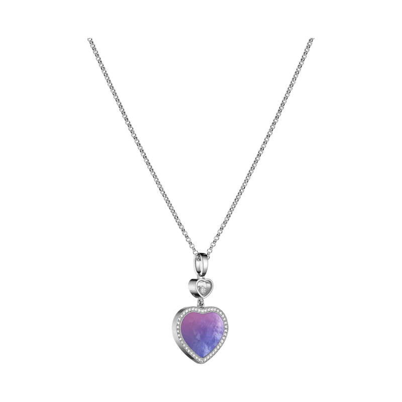 Chopard - Ciondolo Diamanti Happy Hearts 79A074-1310  Vista 3/4
