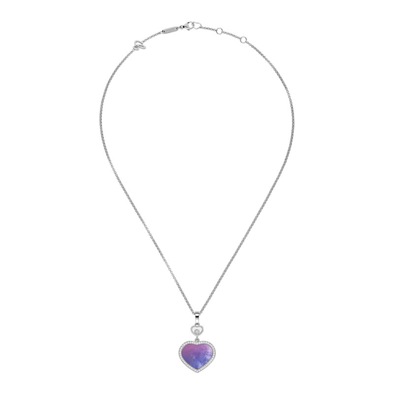 Chopard - Ciondolo Diamanti Happy Hearts 79A074-1310   Vista chiusa e curva