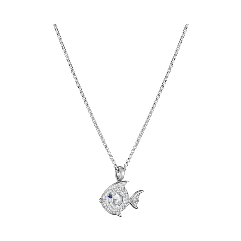 Chopard - Diamond Pendant Happy Diamonds Fish 79A205-1201  3/4 view
