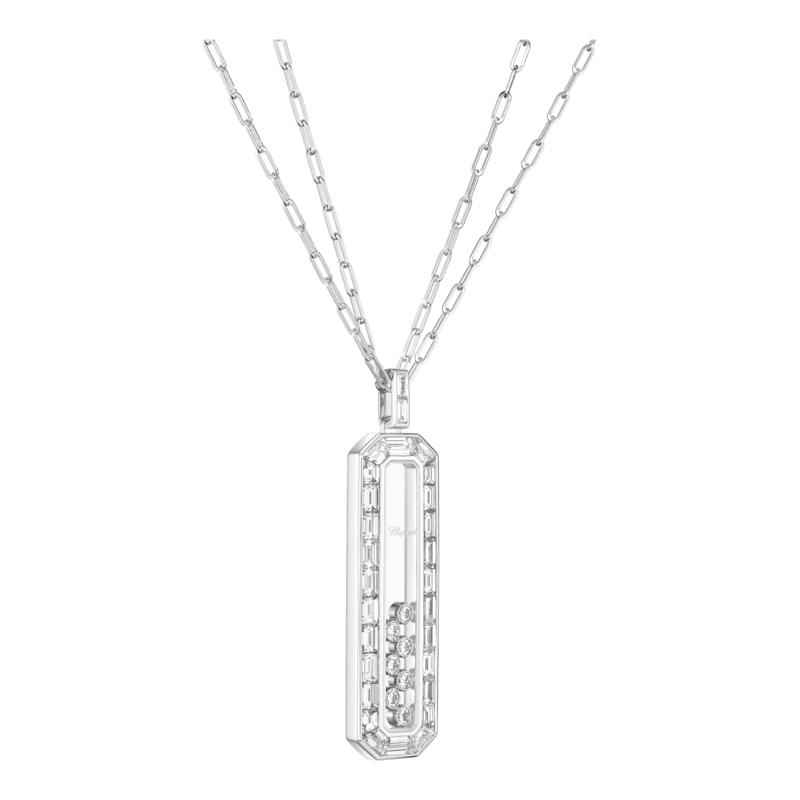 Chopard - Diamond Pendant Happy Diamonds Icons Joaillerie 79A209-1001  3/4 view