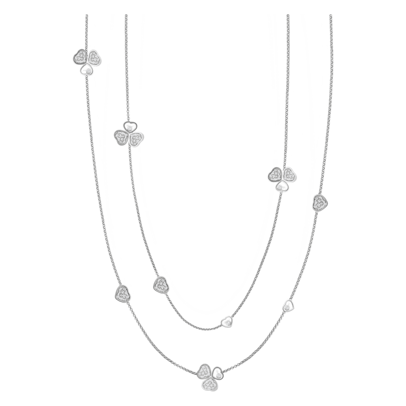 Chopard - Diamond Necklace Happy Hearts Wings 81A083-1901 front view