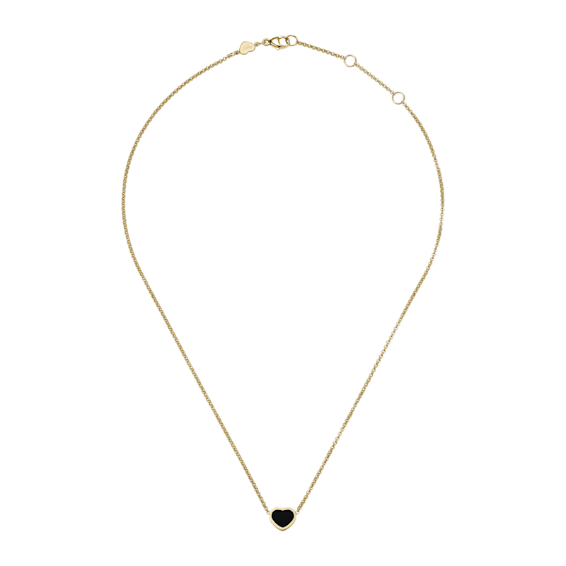 Chopard - ネックレス マイ ハッピーハート 日本限定エディション 81A086-0201   平置き閉じた曲線ビュー