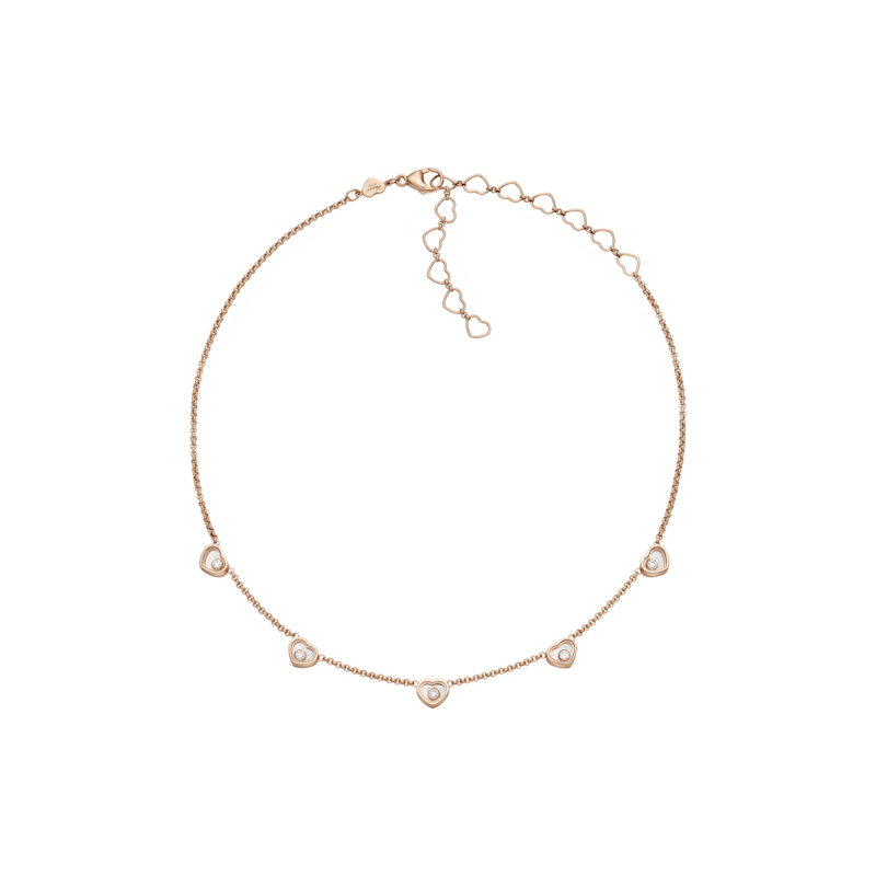Chopard Diamond necklace My Happy Hearts 81A088-5501 3/4 view