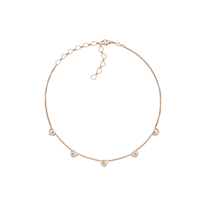 Chopard Diamond necklace My Happy Hearts 81A088-5501 side view