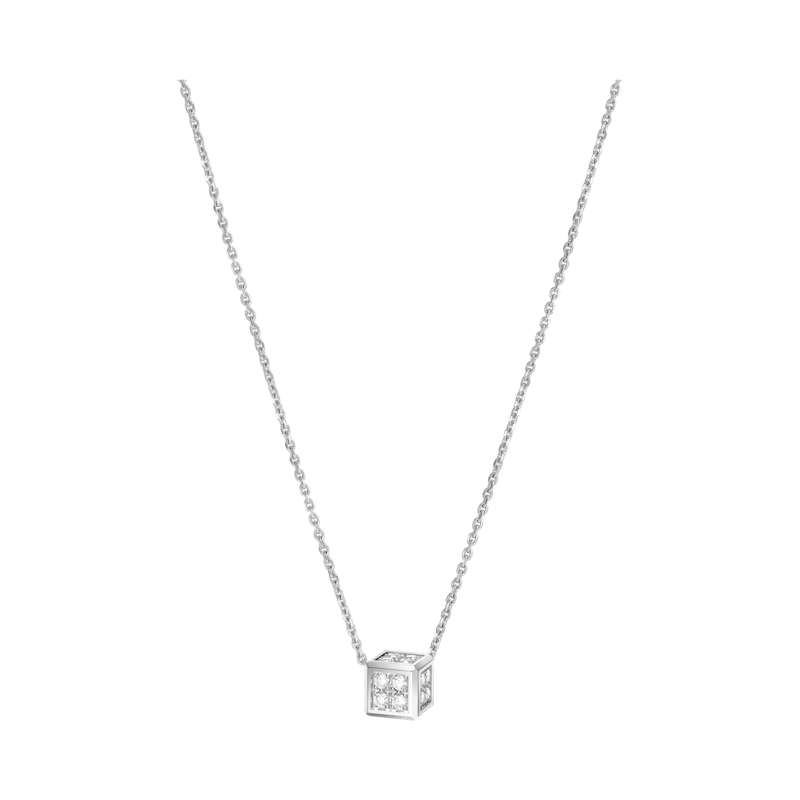 Chopard - Collier Diamant Ice Cube Be Cube 81A661-1001  Vue 3/4