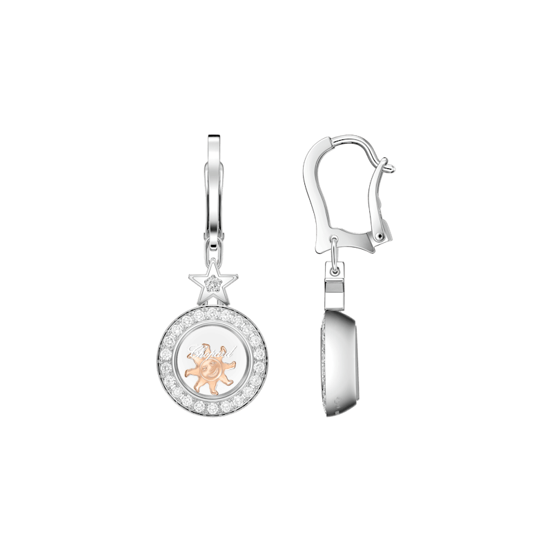 شوبارد Earrings ألماس  Happy Diamonds Icons 839434-1401 منظور أمامي