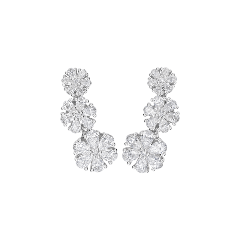 Chopard Diamond earrings L'Heure du Diamant 83A065-1201 side view