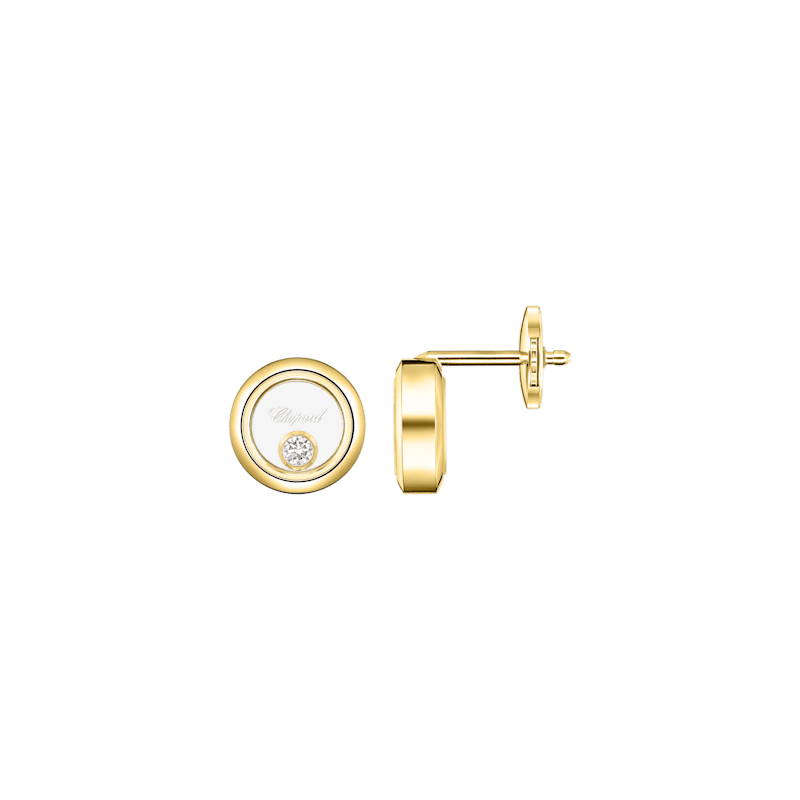 Chopard - Earrings Happy Diamonds Icons 83A191-0001  front & side view