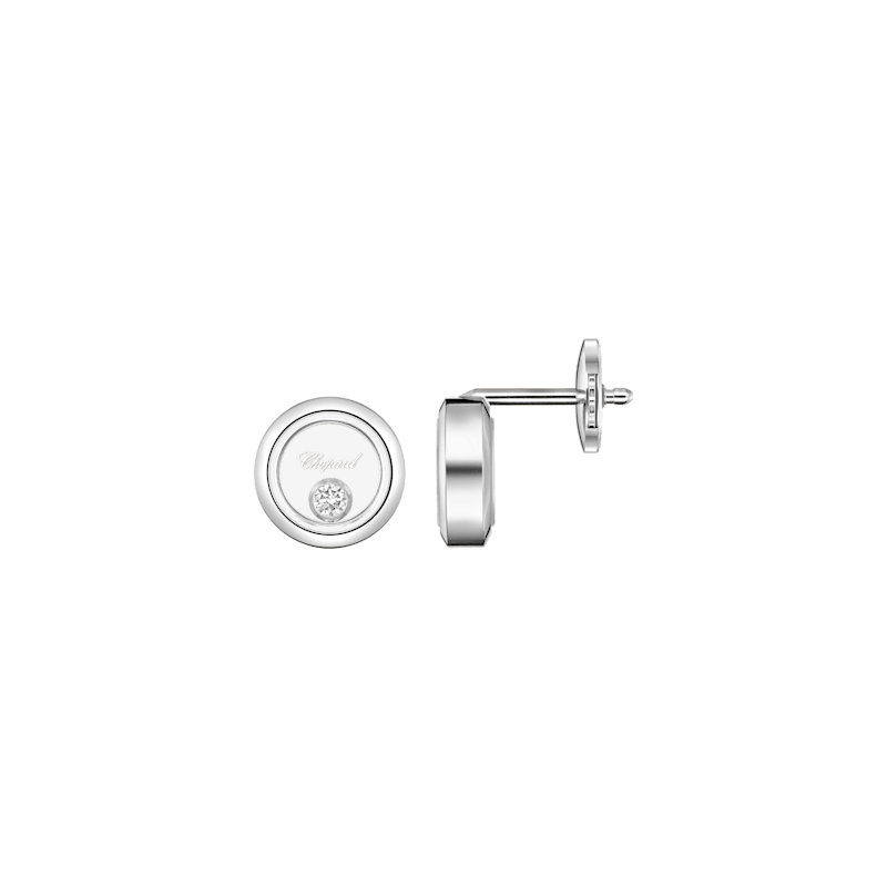 Chopard - Earrings Happy Diamonds Icons 83A191-1001  front & side view