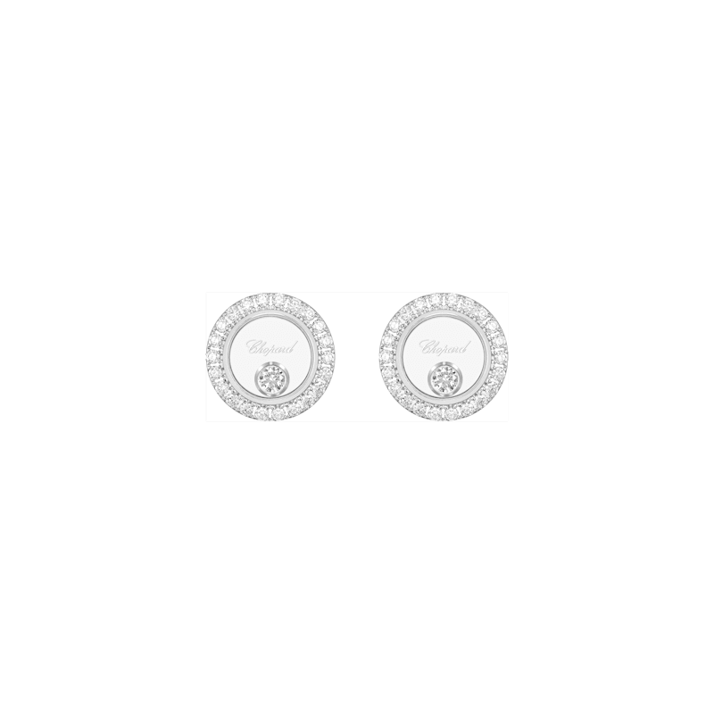 Chopard - Diamond Earrings Happy Diamonds Icons 83A191-1201   front view