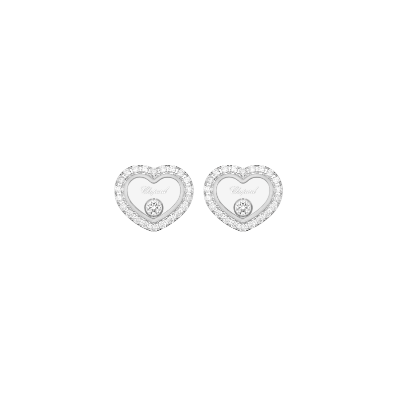 Chopard - Diamond Earrings Happy Diamonds Icons 83A192-1201   front view