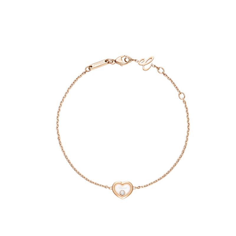 Chopard - Pulsera Diamantes Happy Diamonds Icons 85A192-5001 Vista abrochada en bucle con hebilla