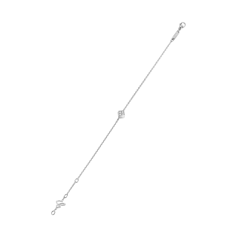 Chopard - سوار ألماس آيس كيوب بي كيوب 85A661-1001   عرض خلفي مسطح ومفتوح