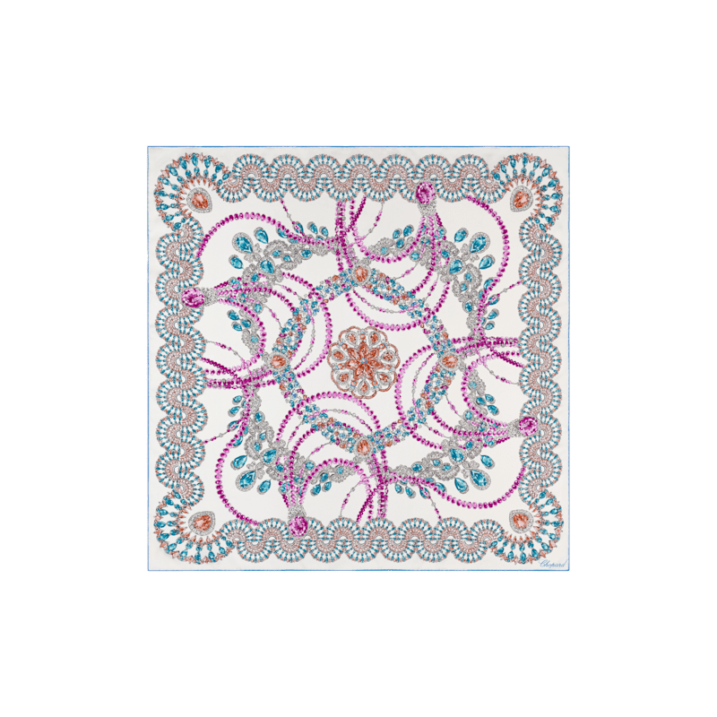 White - 90 x 90 cm (35.4" x 35.4") Scarf flat view