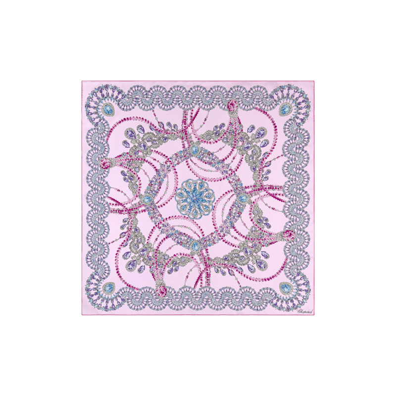 Light pink - 90 x 90 cm (35.4" x 35.4") Scarf flat view