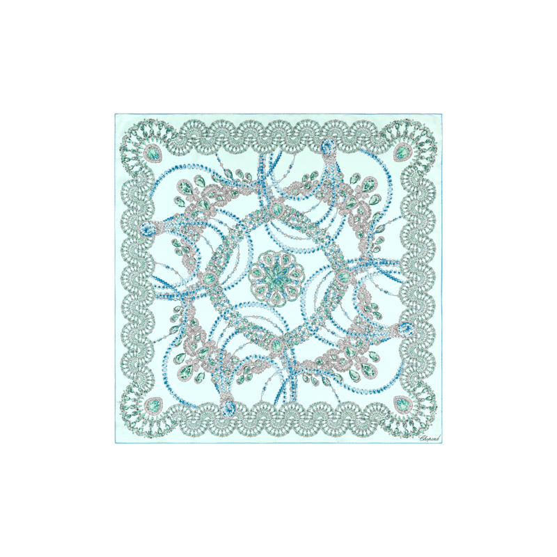 Light green - 90 x 90 cm (35.4" x 35.4") Scarf flat view