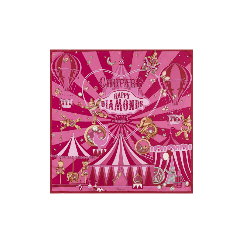 Fuchsia - 90 x 90 cm (35.4" x 35.4") Scarf flat view