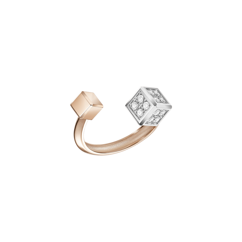 Chopard  Ring Ice Cube Be Cube @82A661-9010 3/4 view