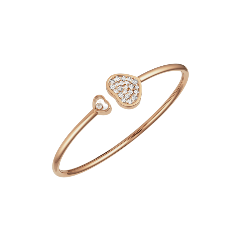 Chopard Diamond Bracelet Happy Hearts @857482-5900 3/4 view