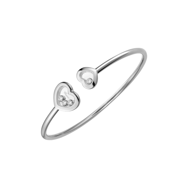 Chopard Diamond Bracelet Happy Diamonds Icons @85A614-1000 3/4 view
