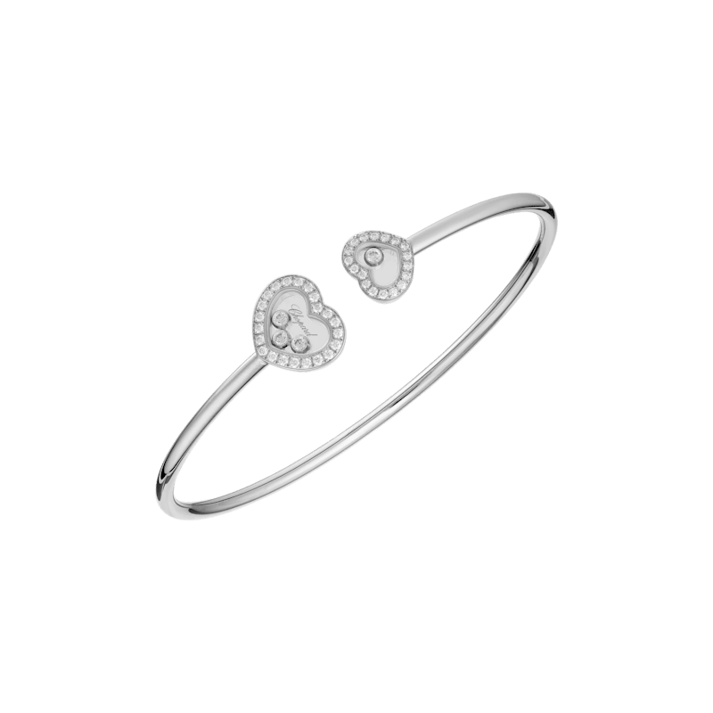 Chopard Diamond Bracelet Happy Diamonds Icons @85A614-1200 3/4 view